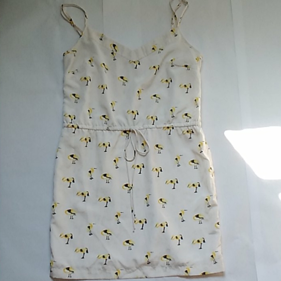 Tie Waist Flamingo Print Mini Dress - Picture 13 of 16